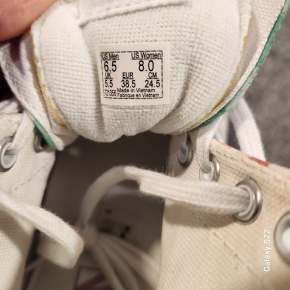 Vans Sk8-Hi Shoes Mens Size 6.5 Multi Gingham Patchwork Plaid Cherry High Top - Picture 5 of 8